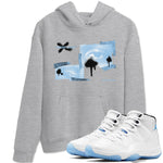 11s Retro Legend Blue shirts to match jordans More Love sneaker match tees Air Jordan 11 Legend Blue best t shirts to wear with jordans SNRT Sneaker Tees unisex cotton Heather Grey 1 shirts