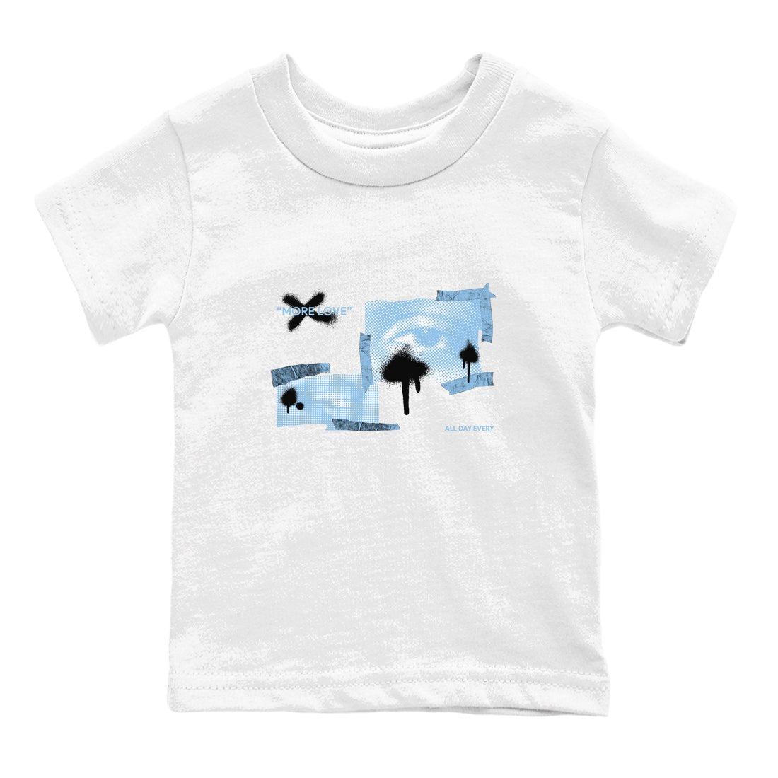 11s Retro Legend Blue shirts to match jordans More Love sneaker match tees Air Jordan 11 Legend Blue best t shirts to wear with jordans SNRT Sneaker Tees Youth Baby White 2 tee
