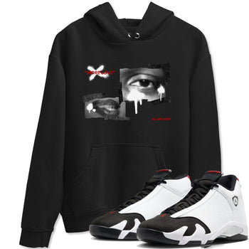 14s Black Toe shirts to match jordans More Love graphic tees Air Jordan 14 Black Toe t shirts to match sneakers SNRT Sneaker Tees unisex cotton Black 1 shirts