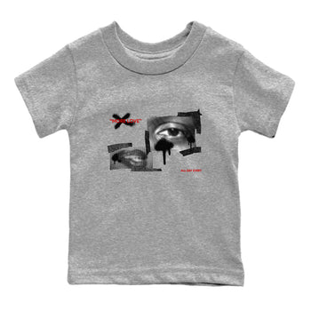14s Black Toe shirts to match jordans More Love graphic tees Air Jordan 14 Black Toe t shirts to match sneakers SNRT Sneaker Tees Youth Baby Heather Grey 2 tee