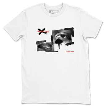 14s Black Toe shirts to match jordans More Love graphic tees Air Jordan 14 Black Toe t shirts to match sneakers SNRT Sneaker Tees unisex cotton White 2 shirts