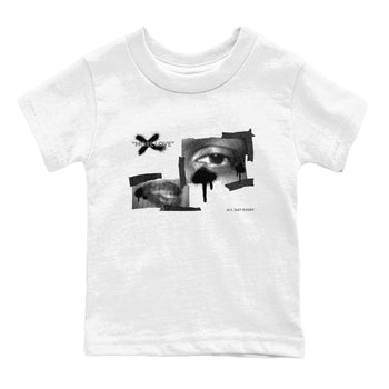 Air Jordan 3 Black Cat shirts to match jordans More Love sneaker tees 3s Retro Black Cat best t-shirts to wear with jordans SNRT Sneaker Tees Youth Baby White 2 tee