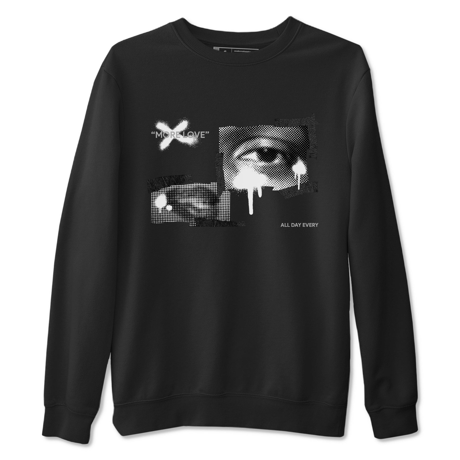 Air Jordan 3 Black Cat shirts to match jordans More Love sneaker tees 3s Retro Black Cat best t-shirts to wear with jordans SNRT Sneaker Tees unisex cotton Black 2 shirts