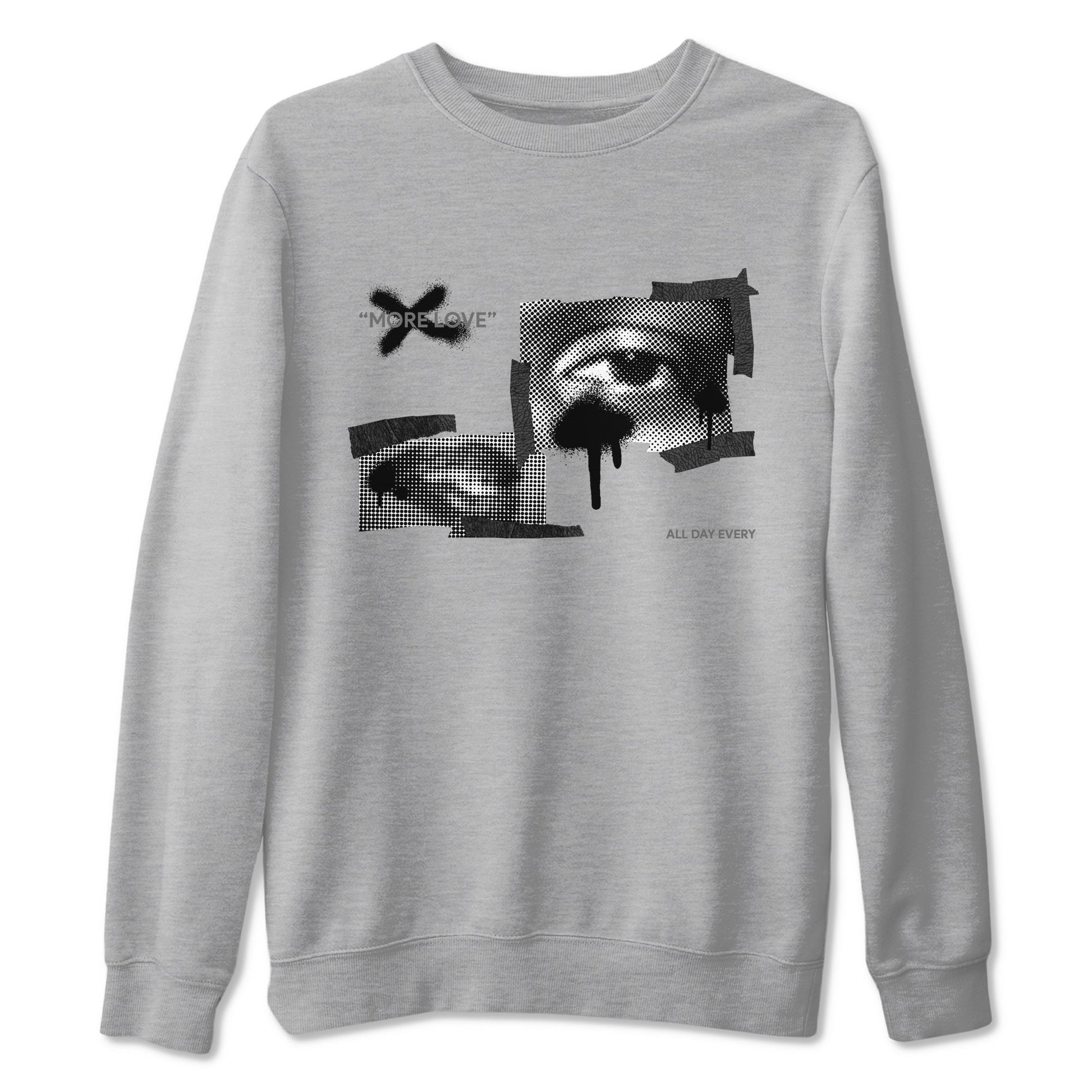 Air Jordan 3 Black Cat shirts to match jordans More Love sneaker tees 3s Retro Black Cat best t-shirts to wear with jordans SNRT Sneaker Tees unisex cotton Heather Grey 2 shirts