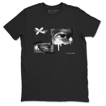 Air Jordan 3 Black Cat shirts to match jordans More Love sneaker tees 3s Retro Black Cat best t-shirts to wear with jordans SNRT Sneaker Tees unisex cotton Black 2 shirts