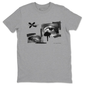 Air Jordan 3 Black Cat shirts to match jordans More Love sneaker tees 3s Retro Black Cat best t-shirts to wear with jordans SNRT Sneaker Tees unisex cotton Heather Grey 2 shirts