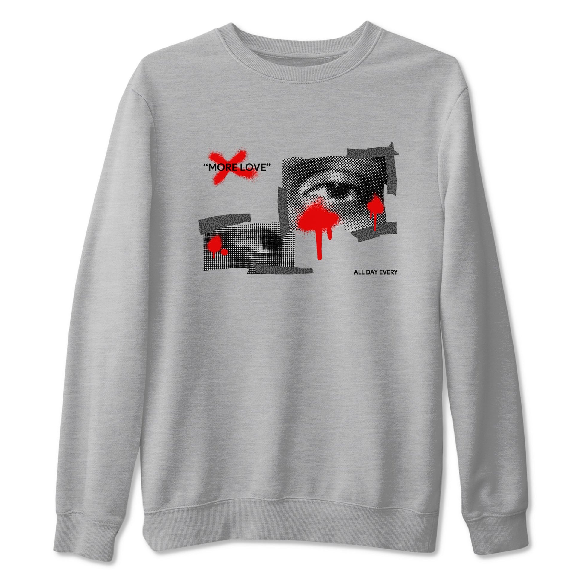 3s Black Cement shirts to match jordans More Love sneaker match tees Air Jordan 3 Black Cement match shoes to clothes SNRT Sneaker Tees unisex cotton Heather Grey 2 shirts