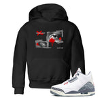 3s Cement Grey shirts to match jordans More Love sneaker match tees Air Jordan 3 Cement Grey SNRT Sneaker Release Tees Youth Baby Black 1 crew neck shirts