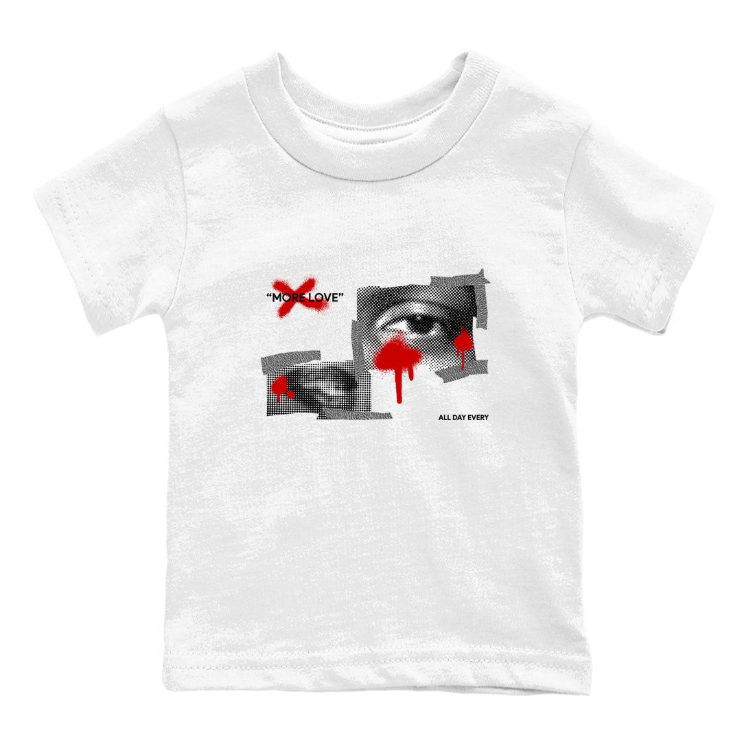 3s Cement Grey shirts to match jordans More Love sneaker match tees Air Jordan 3 Cement Grey SNRT Sneaker Release Tees Youth Baby White 2 crew neck shirts