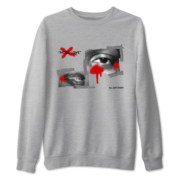 3s Cement Grey shirts to match jordans More Love sneaker match tees Air Jordan 3 Cement Grey SNRT Sneaker Release Tees unisex cotton Heather Grey 2 crew neck shirts