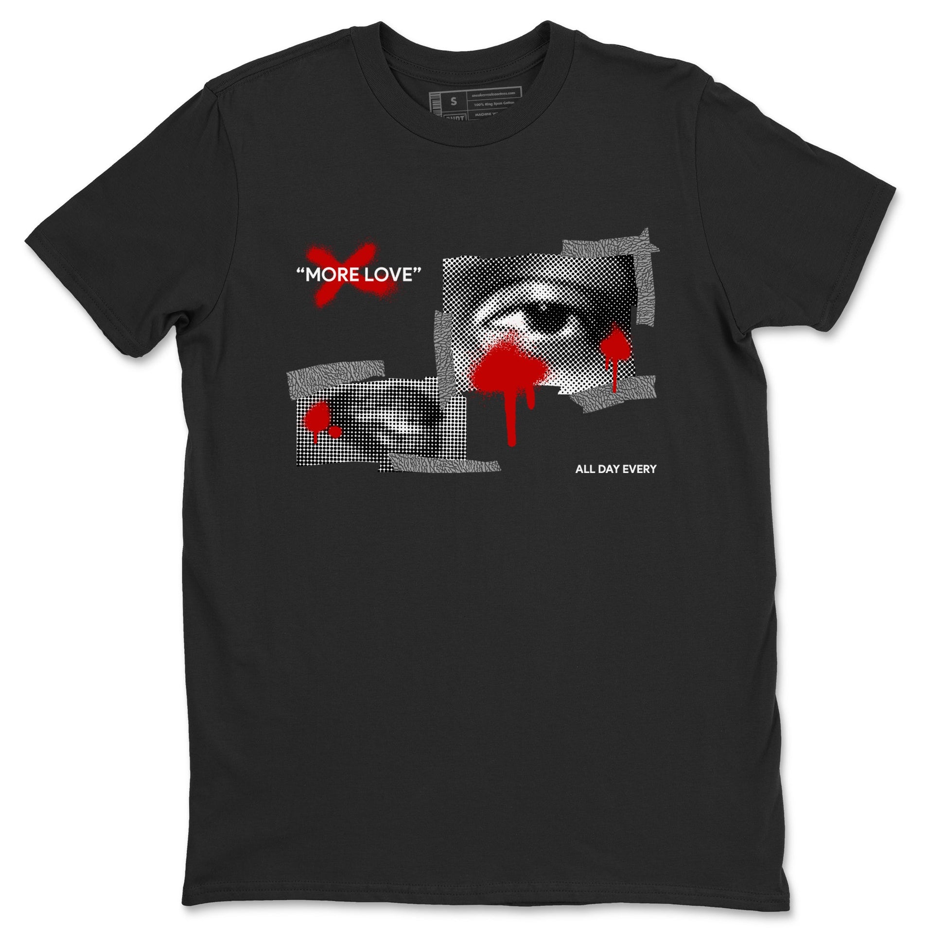 3s Cement Grey shirts to match jordans More Love sneaker match tees Air Jordan 3 Cement Grey SNRT Sneaker Release Tees unisex cotton Black 2 crew neck shirts