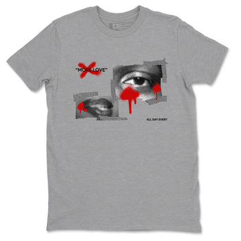 3s Cement Grey shirts to match jordans More Love sneaker match tees Air Jordan 3 Cement Grey SNRT Sneaker Release Tees unisex cotton Heather Grey 2 crew neck shirts
