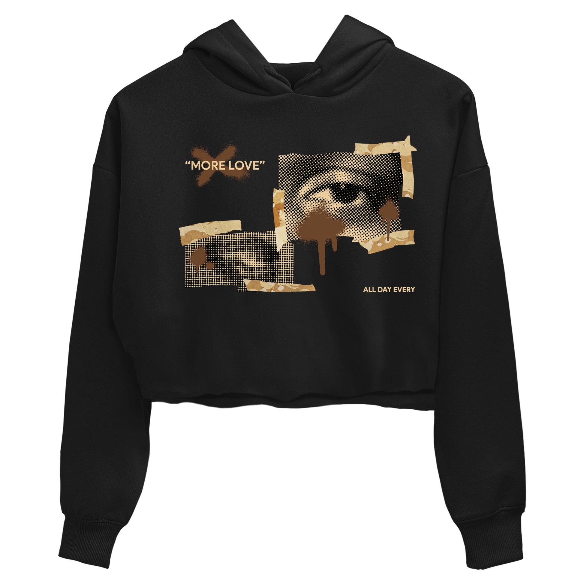 AJ3 Desert Camo shirts to match jordans More Love sneaker match tees Air Jordan 3 Desert Camo SNRT Sneaker Tees streetwear brand Black 2 crop tee
