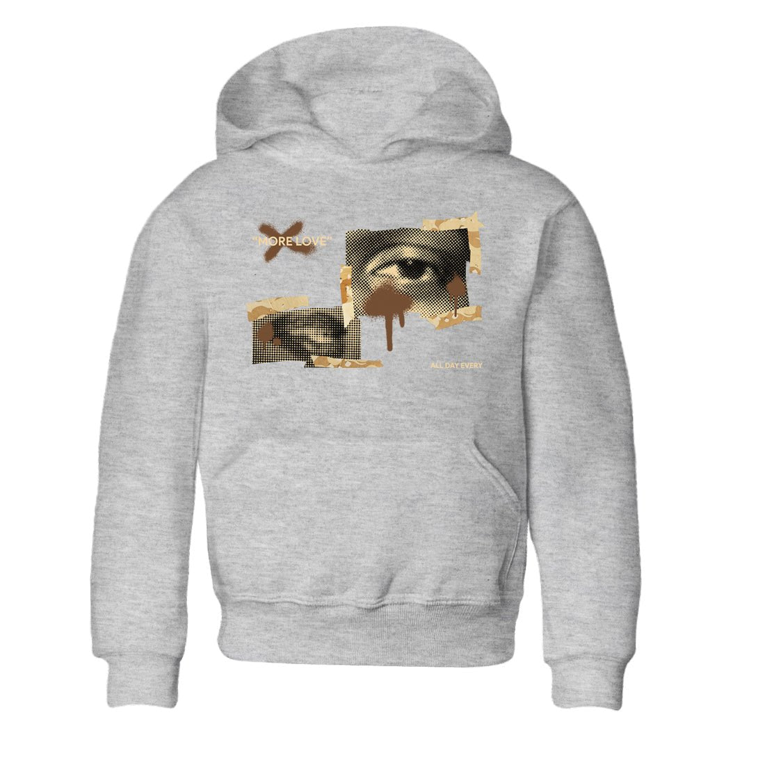 AJ3 Desert Camo shirts to match jordans More Love sneaker match tees Air Jordan 3 Desert Camo SNRT Sneaker Tees streetwear brand Baby and Youth Heather Grey 2 cotton tee
