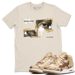 AJ3 Desert Camo shirts to match jordans More Love sneaker match tees Air Jordan 3 Desert Camo SNRT Sneaker Tees streetwear brand Natural 1 unisex cotton tee