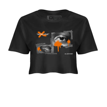 3s Georgia Peach shirt to match jordans More Love sneaker tees Air Jordan 3 Georgia Peach SNRT Sneaker Release Tees Black 2 crop length shirt