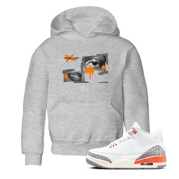 3s Georgia Peach shirt to match jordans More Love sneaker tees Air Jordan 3 Georgia Peach SNRT sneaker release tees baby toddler Heather Grey 1 cotton Shirt