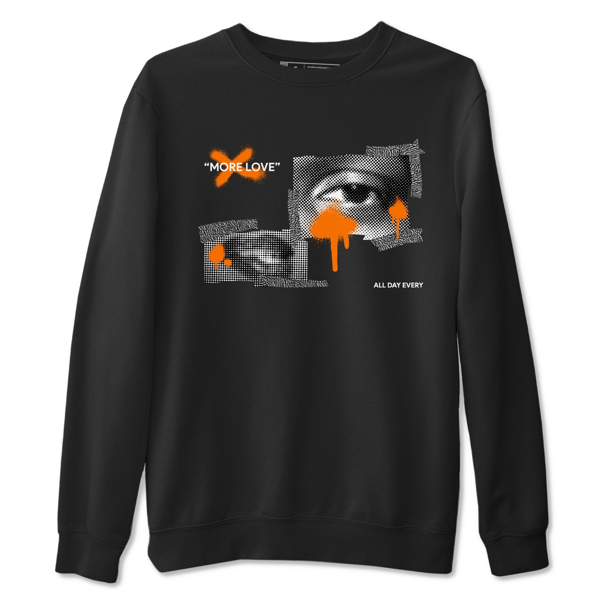 3s Georgia Peach shirt to match jordans More Love sneaker tees Air Jordan 3 Georgia Peach SNRT Sneaker Release Tees unisex cotton Black 2 crew neck shirt