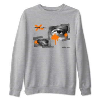 3s Georgia Peach shirt to match jordans More Love sneaker tees Air Jordan 3 Georgia Peach SNRT Sneaker Release Tees unisex cotton Heather Grey 2 crew neck shirt