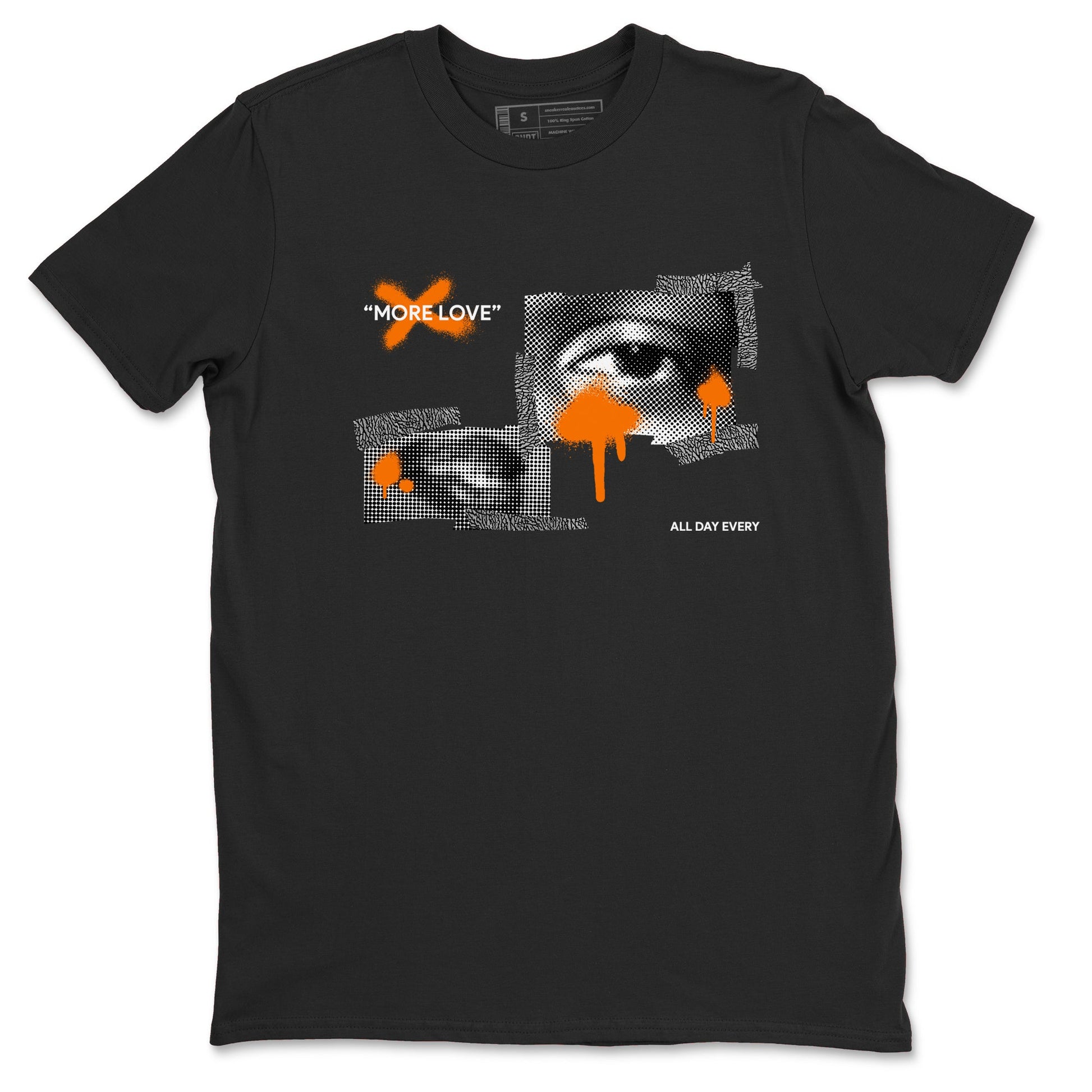 3s Georgia Peach shirt to match jordans More Love sneaker tees Air Jordan 3 Georgia Peach SNRT Sneaker Release Tees unisex cotton Black 2 crew neck shirt