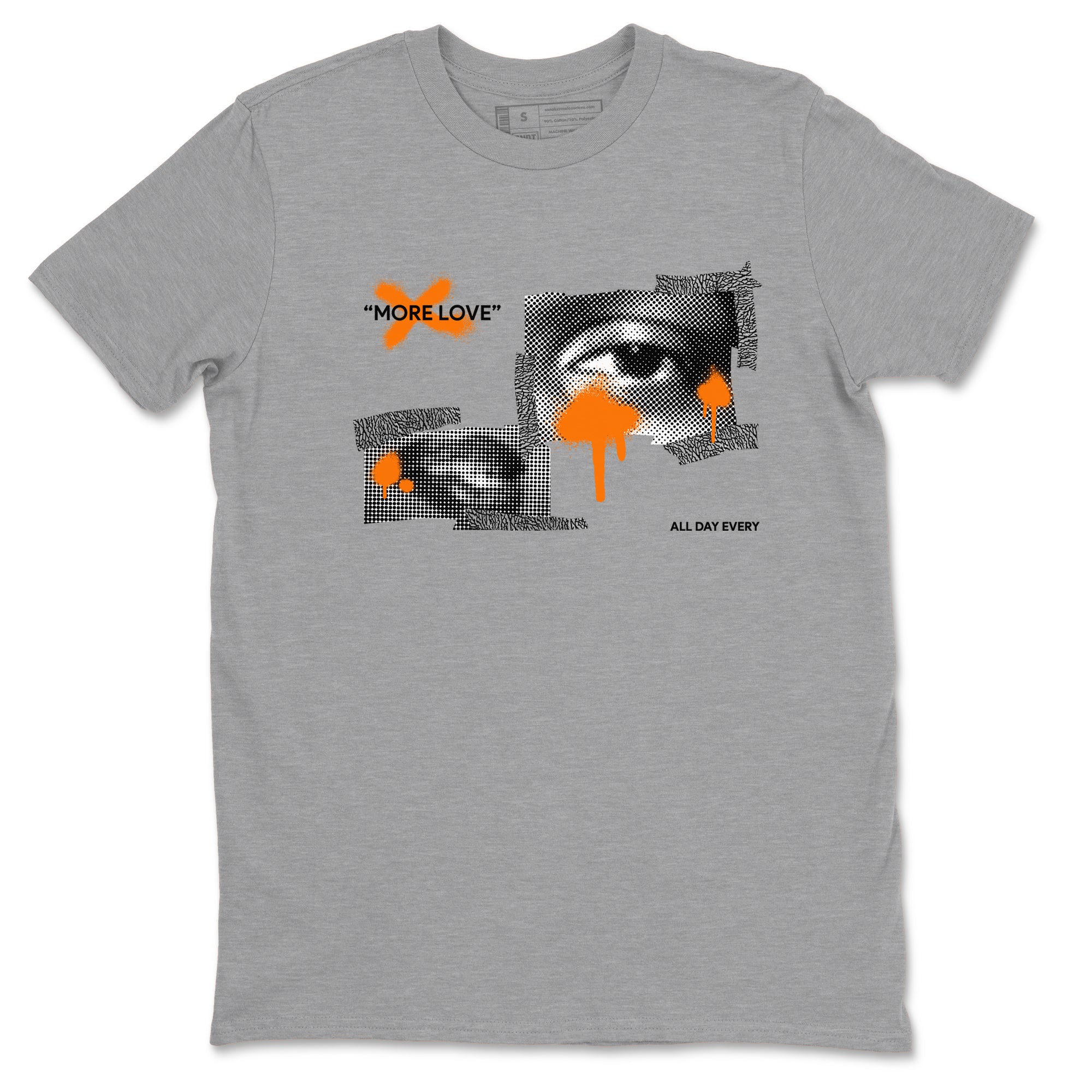3s Georgia Peach shirt to match jordans More Love sneaker tees Air Jordan 3 Georgia Peach SNRT Sneaker Release Tees unisex cotton Heather Grey 2 crew neck shirt