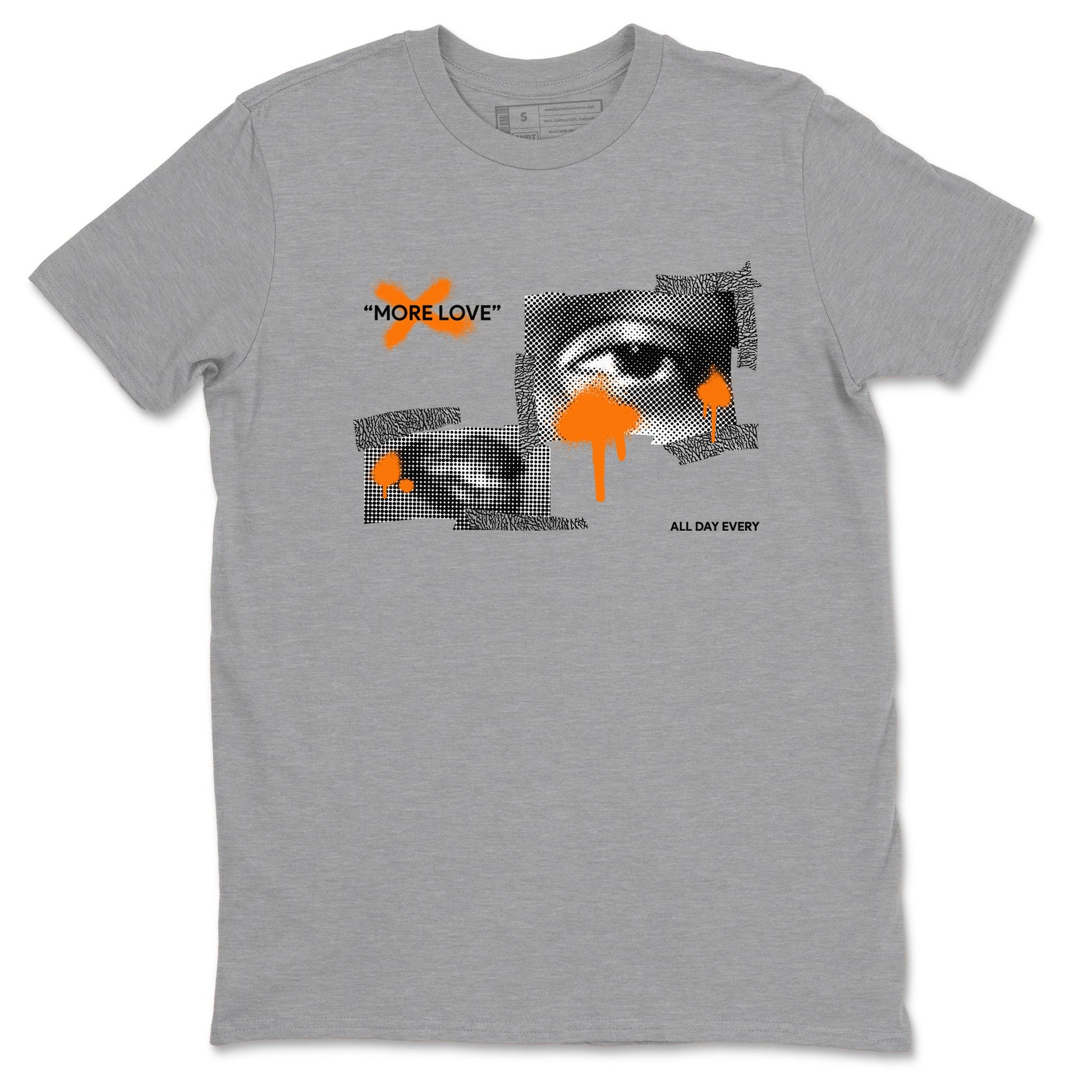 3s Georgia Peach shirt to match jordans More Love sneaker tees Air Jordan 3 Georgia Peach SNRT Sneaker Release Tees unisex cotton Heather Grey 2 crew neck shirt