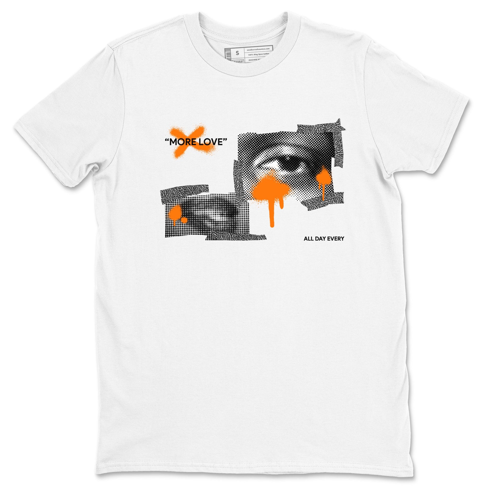 3s Georgia Peach shirt to match jordans More Love sneaker tees Air Jordan 3 Georgia Peach SNRT Sneaker Release Tees unisex cotton White 2 crew neck shirt