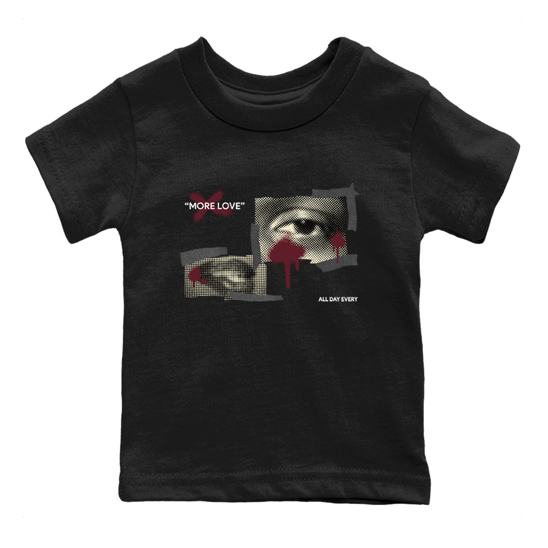 4s A Ma Maniere x Fossil Stone shirts to match jordans More Love sneaker match tees Air Jordan 4 A Ma Maniere x Fossil Stone match shoes to clothes SNRT Sneaker Tees Youth Baby Black 2 tee