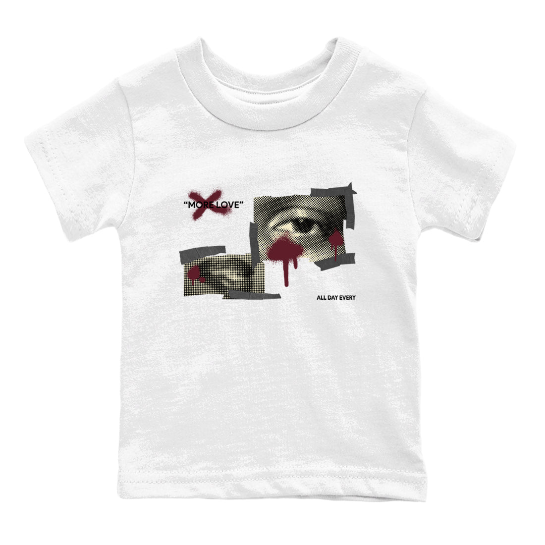 4s A Ma Maniere x Fossil Stone shirts to match jordans More Love sneaker match tees Air Jordan 4 A Ma Maniere x Fossil Stone match shoes to clothes SNRT Sneaker Tees Youth Baby White 2 tee