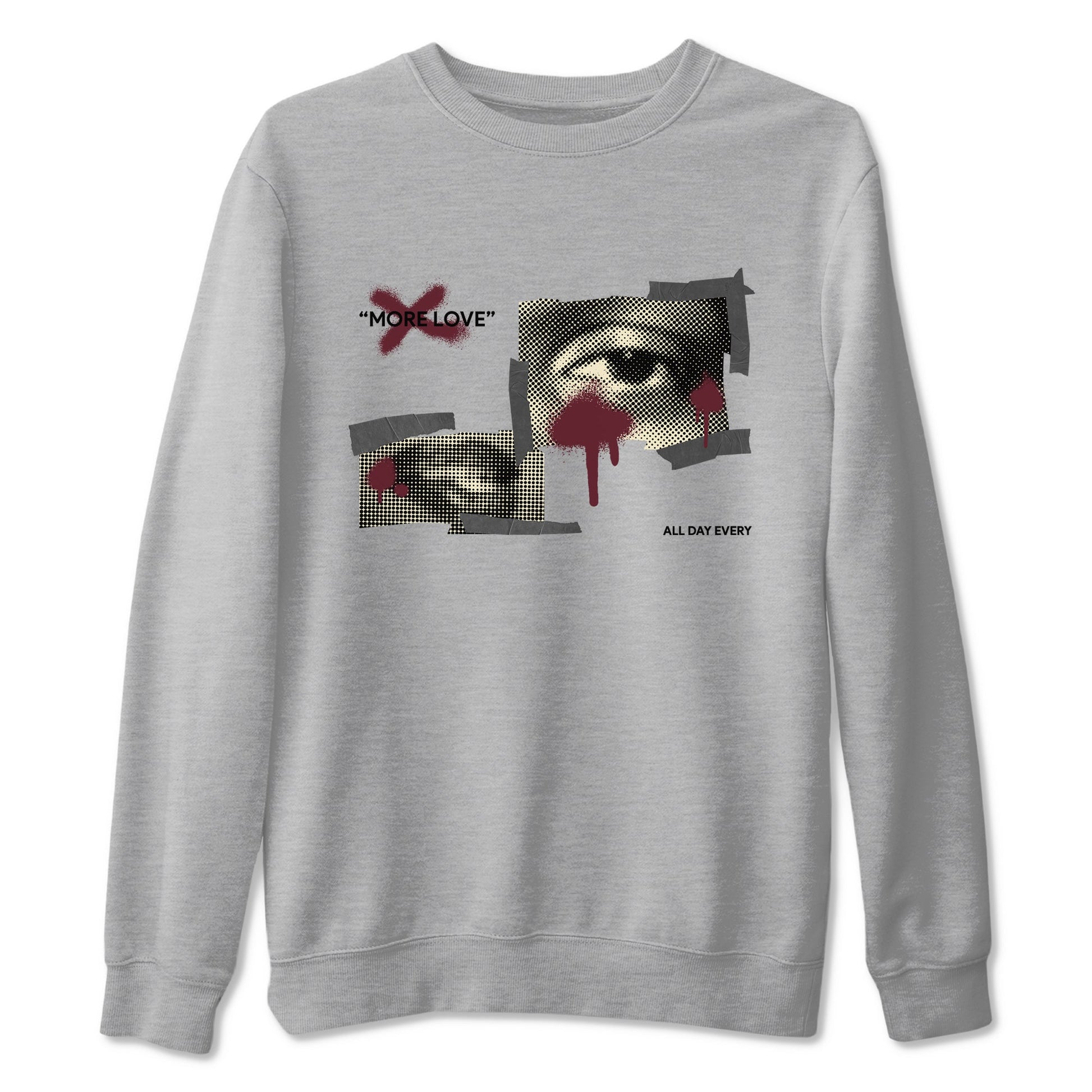 4s A Ma Maniere x Fossil Stone shirts to match jordans More Love sneaker match tees Air Jordan 4 A Ma Maniere x Fossil Stone match shoes to clothes SNRT Sneaker Tees unisex cotton Heather Grey 2 shirts