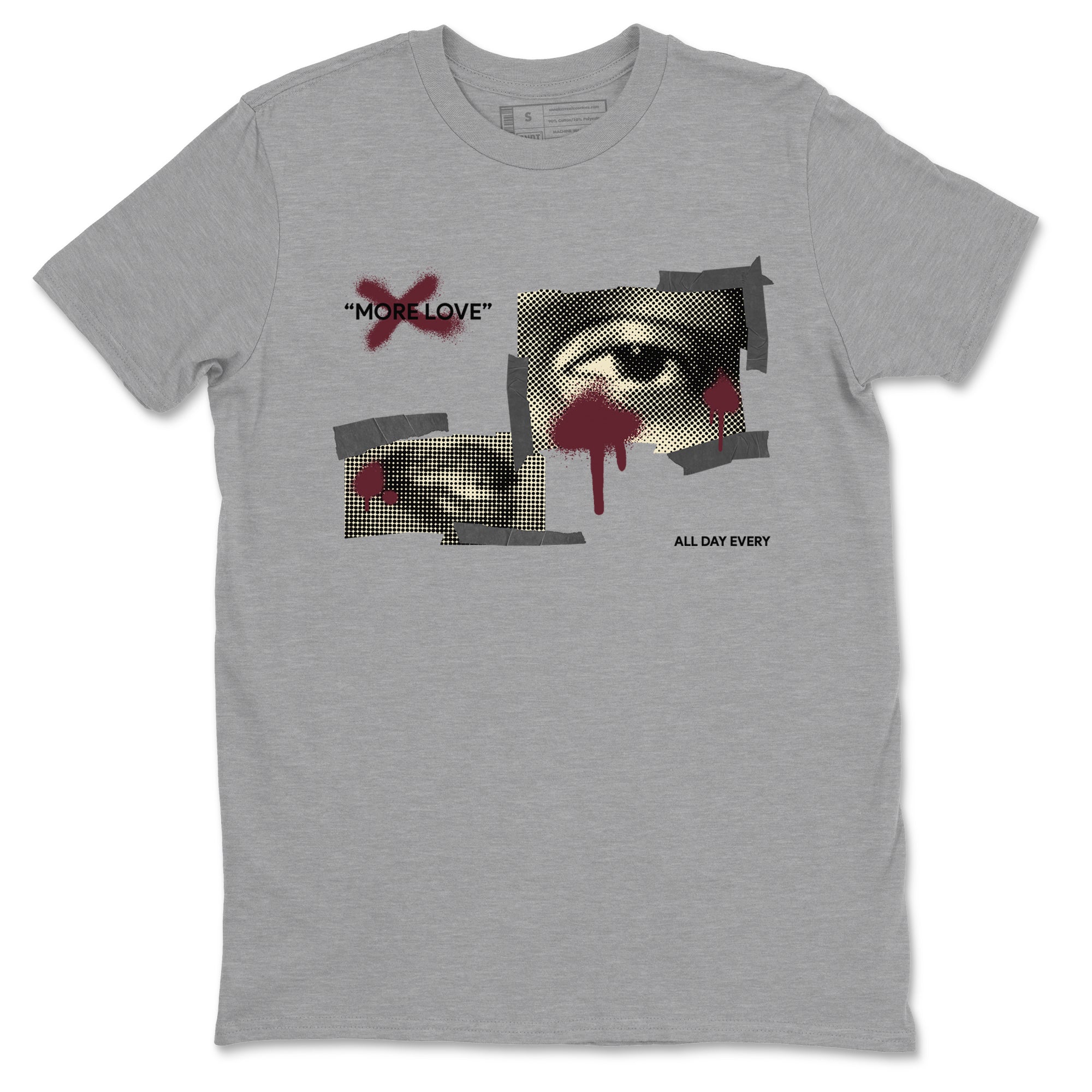 4s A Ma Maniere x Fossil Stone shirts to match jordans More Love sneaker match tees Air Jordan 4 A Ma Maniere x Fossil Stone match shoes to clothes SNRT Sneaker Tees unisex cotton Heather Grey 2 shirts