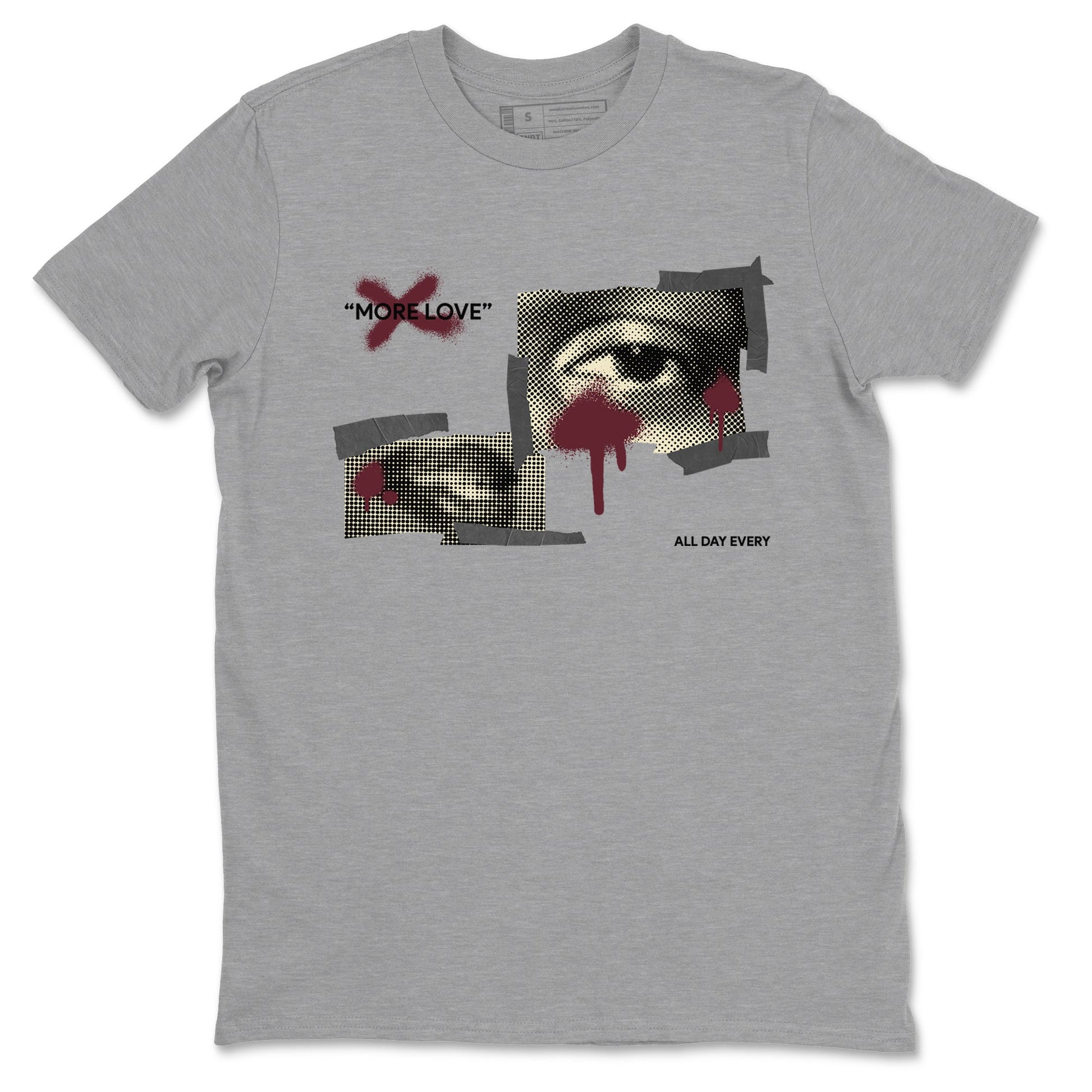 4s A Ma Maniere x Fossil Stone shirts to match jordans More Love sneaker match tees Air Jordan 4 A Ma Maniere x Fossil Stone match shoes to clothes SNRT Sneaker Tees unisex cotton Heather Grey 2 shirts