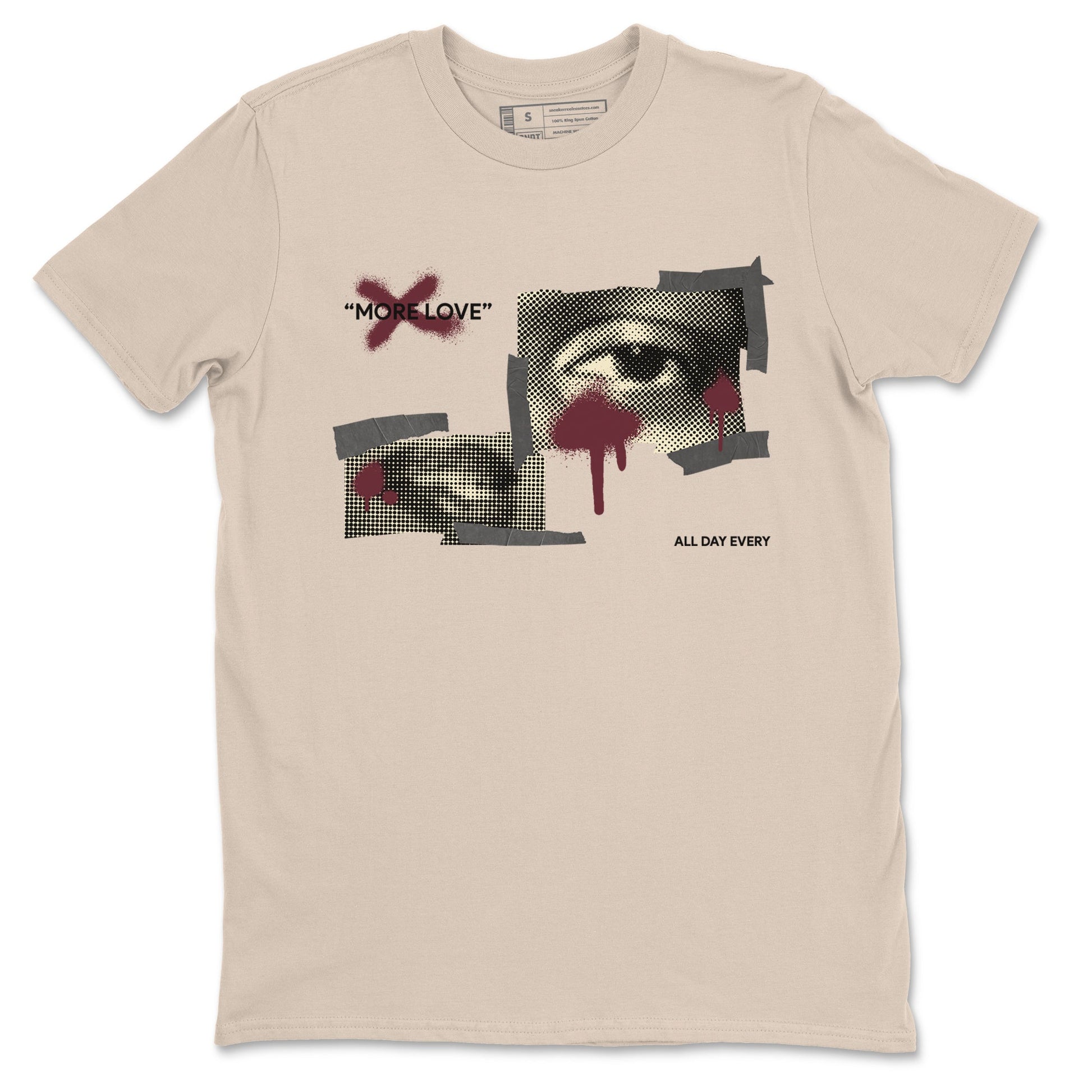 4s A Ma Maniere x Fossil Stone shirts to match jordans More Love sneaker match tees Air Jordan 4 A Ma Maniere x Fossil Stone match shoes to clothes SNRT Sneaker Tees unisex cotton Sand 2 shirts
