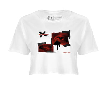 4s Brick By Brick best t shirts to wear with jordans More Love sneaker match tees Nigel Sylvester x Air Jordan 4 Brick by Brick match shoes to clothes SNRT Sneaker Tees unisex cotton White 2 crop tee