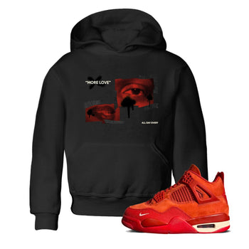 4s Brick By Brick best t shirts to wear with jordans More Love sneaker match tees Nigel Sylvester x Air Jordan 4 Brick by Brick match shoes to clothes SNRT Sneaker Tees Youth Baby Black 1 tee