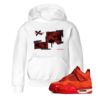 4s Brick By Brick best t shirts to wear with jordans More Love sneaker match tees Nigel Sylvester x Air Jordan 4 Brick by Brick match shoes to clothes SNRT Sneaker Tees Youth Baby White 1 tee