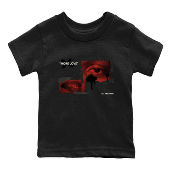 4s Brick By Brick best t shirts to wear with jordans More Love sneaker match tees Nigel Sylvester x Air Jordan 4 Brick by Brick match shoes to clothes SNRT Sneaker Tees Youth Baby Black 2 tee