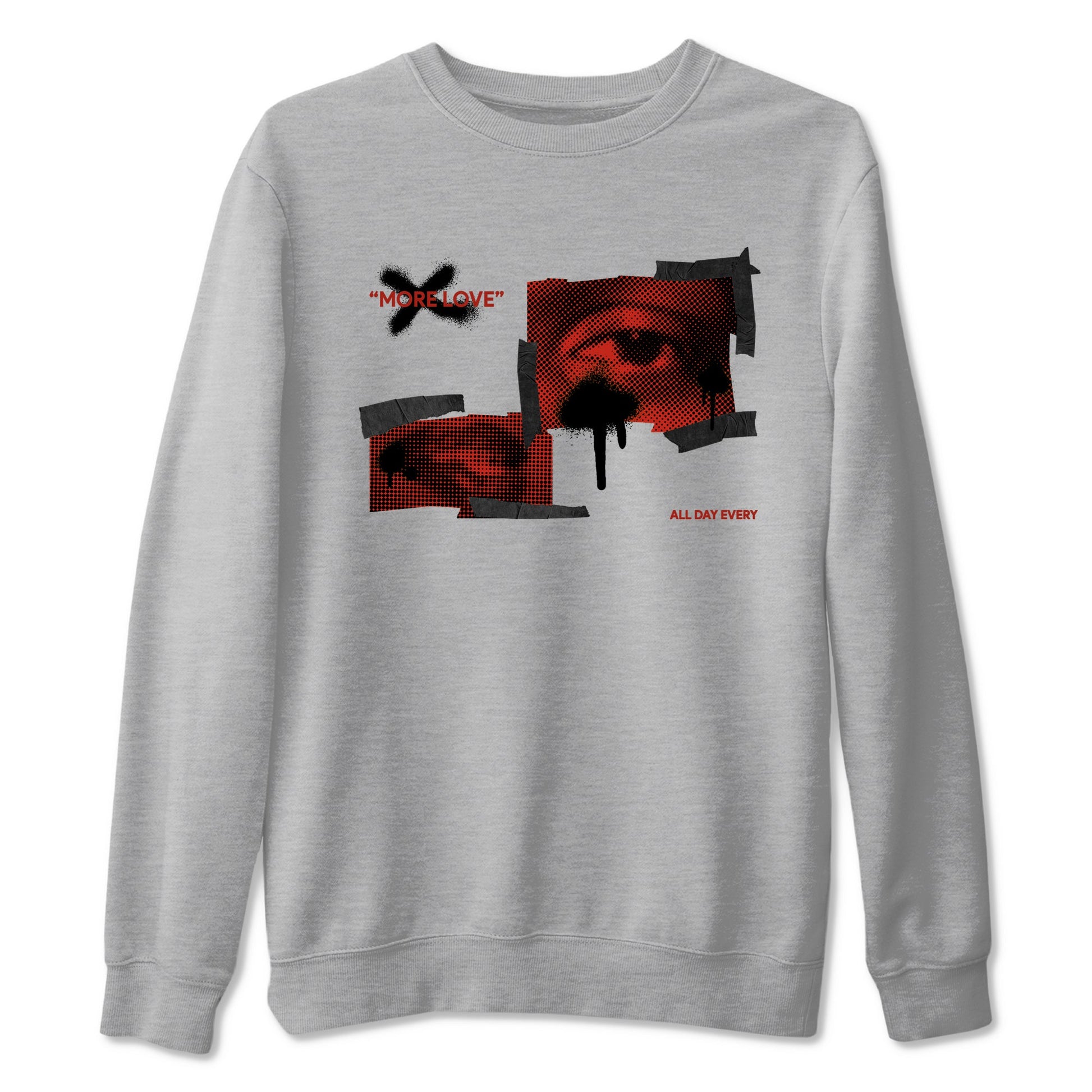 4s Brick By Brick best t shirts to wear with jordans More Love sneaker match tees Nigel Sylvester x Air Jordan 4 Brick by Brick match shoes to clothes SNRT Sneaker Tees unisex cotton Heather Grey 2 shirts
