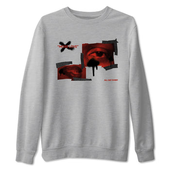 4s Brick By Brick best t shirts to wear with jordans More Love sneaker match tees Nigel Sylvester x Air Jordan 4 Brick by Brick match shoes to clothes SNRT Sneaker Tees unisex cotton Heather Grey 2 shirts