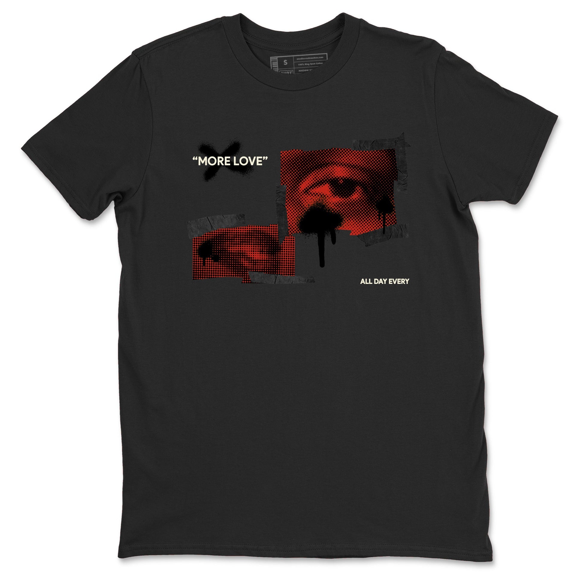 4s Brick By Brick best t shirts to wear with jordans More Love sneaker match tees Nigel Sylvester x Air Jordan 4 Brick by Brick match shoes to clothes SNRT Sneaker Tees unisex cotton Black 2 shirts