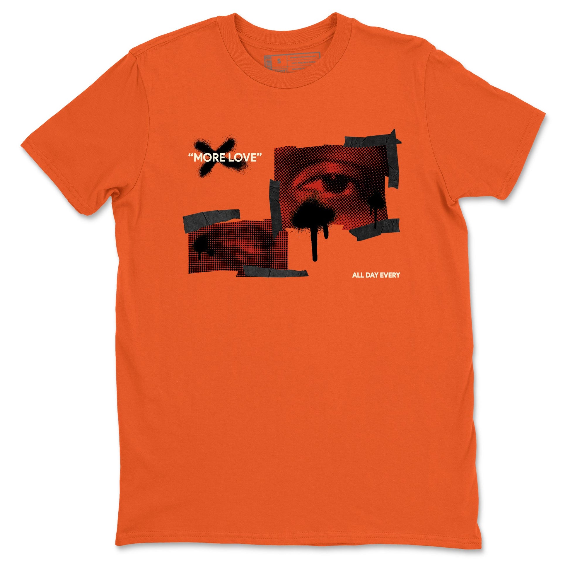 4s Brick By Brick best t shirts to wear with jordans More Love sneaker match tees Nigel Sylvester x Air Jordan 4 Brick by Brick match shoes to clothes SNRT Sneaker Tees unisex cotton Orange 2 shirts