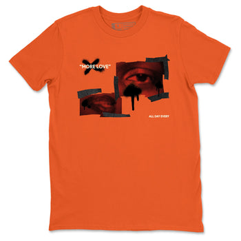4s Brick By Brick best t shirts to wear with jordans More Love sneaker match tees Nigel Sylvester x Air Jordan 4 Brick by Brick match shoes to clothes SNRT Sneaker Tees unisex cotton Orange 2 shirts