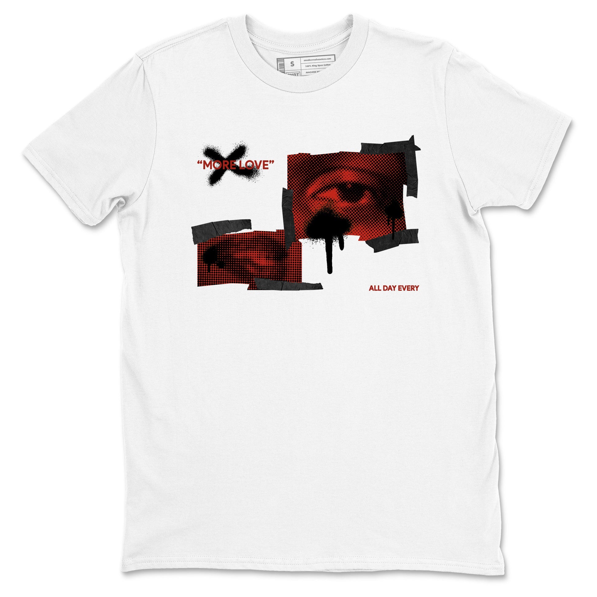 4s Brick By Brick best t shirts to wear with jordans More Love sneaker match tees Nigel Sylvester x Air Jordan 4 Brick by Brick match shoes to clothes SNRT Sneaker Tees unisex cotton White 2 shirts