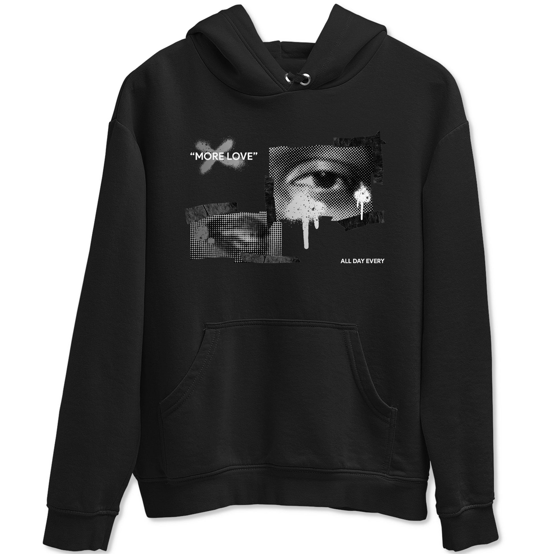 4s Fear shirts to match jordans More Love sneaker match tees Air Jordan 4 Fear match shoes to clothes SNRT Sneaker Tees unisex cotton Black 2 shirts