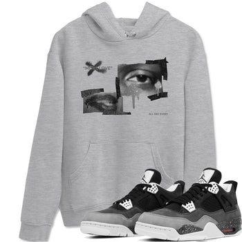 4s Fear shirts to match jordans More Love sneaker match tees Air Jordan 4 Fear match shoes to clothes SNRT Sneaker Tees unisex cotton Heather Grey 1 shirts