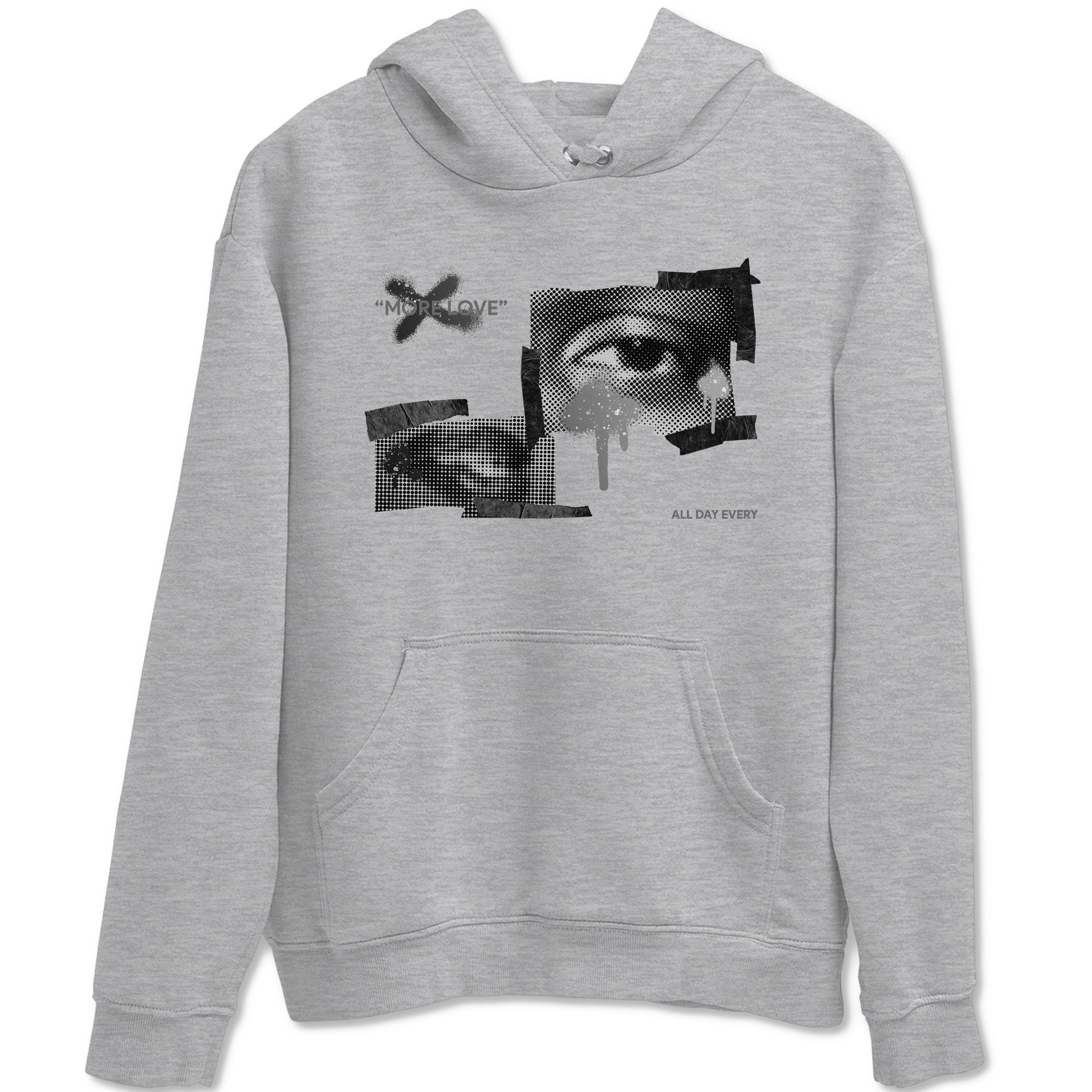 4s Fear shirts to match jordans More Love sneaker match tees Air Jordan 4 Fear match shoes to clothes SNRT Sneaker Tees unisex cotton Heather Grey 2 shirts