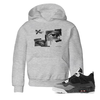 4s Fear shirts to match jordans More Love sneaker match tees Air Jordan 4 Fear match shoes to clothes SNRT Sneaker Tees Youth Baby Heather Grey 1 tee