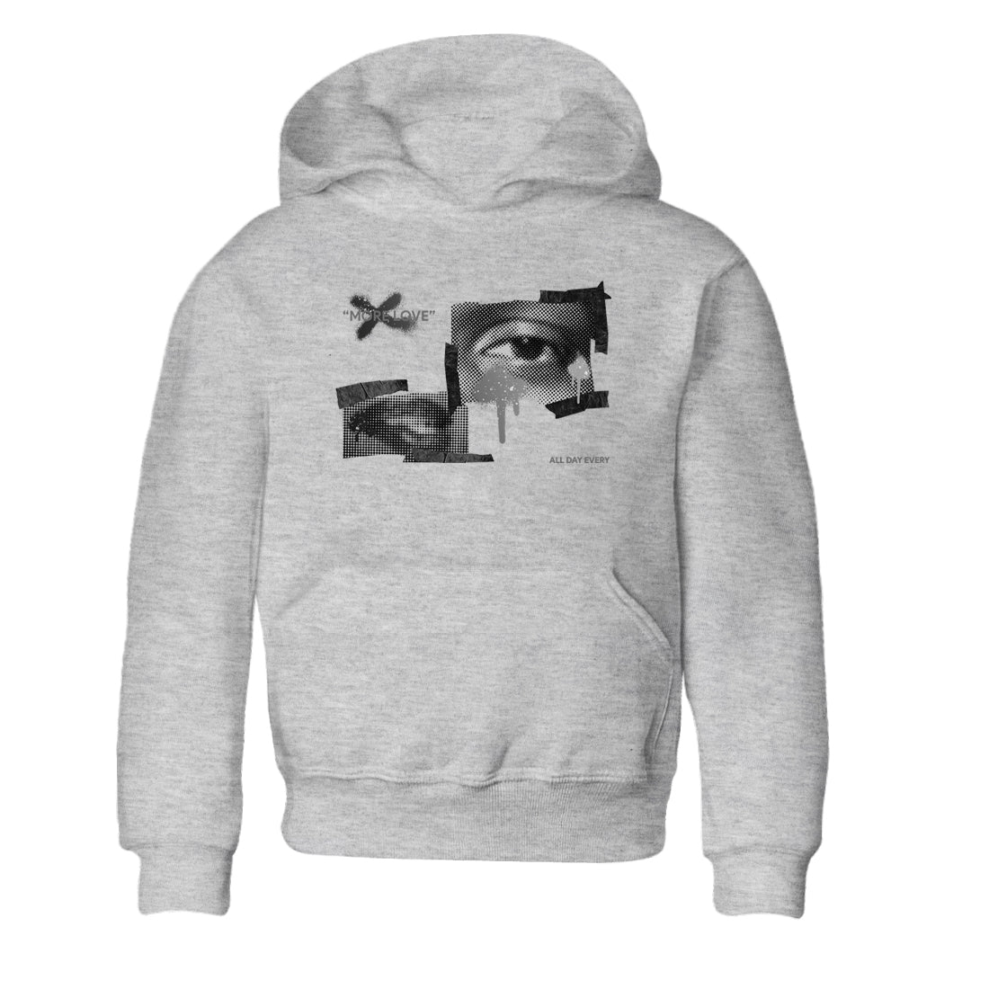 4s Fear shirts to match jordans More Love sneaker match tees Air Jordan 4 Fear match shoes to clothes SNRT Sneaker Tees Youth Baby Heather Grey 2 tee