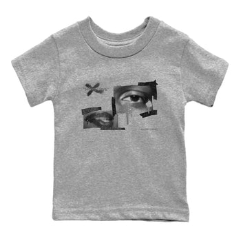 4s Fear shirts to match jordans More Love sneaker match tees Air Jordan 4 Fear match shoes to clothes SNRT Sneaker Tees Youth Baby Heather Grey 2 tee