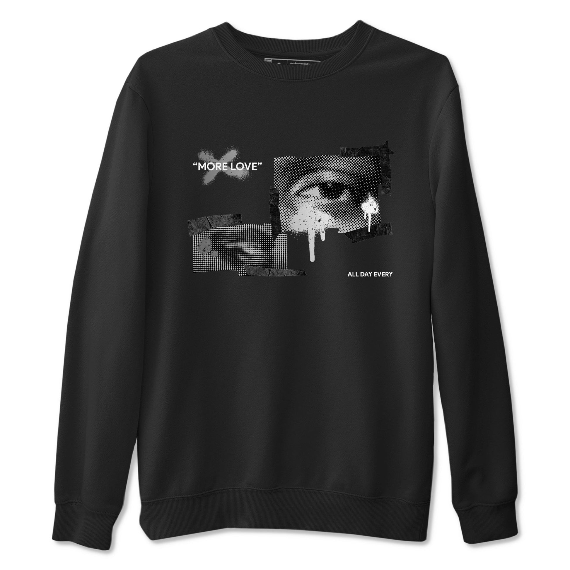 4s Fear shirts to match jordans More Love sneaker match tees Air Jordan 4 Fear match shoes to clothes SNRT Sneaker Tees unisex cotton Black 2 shirts